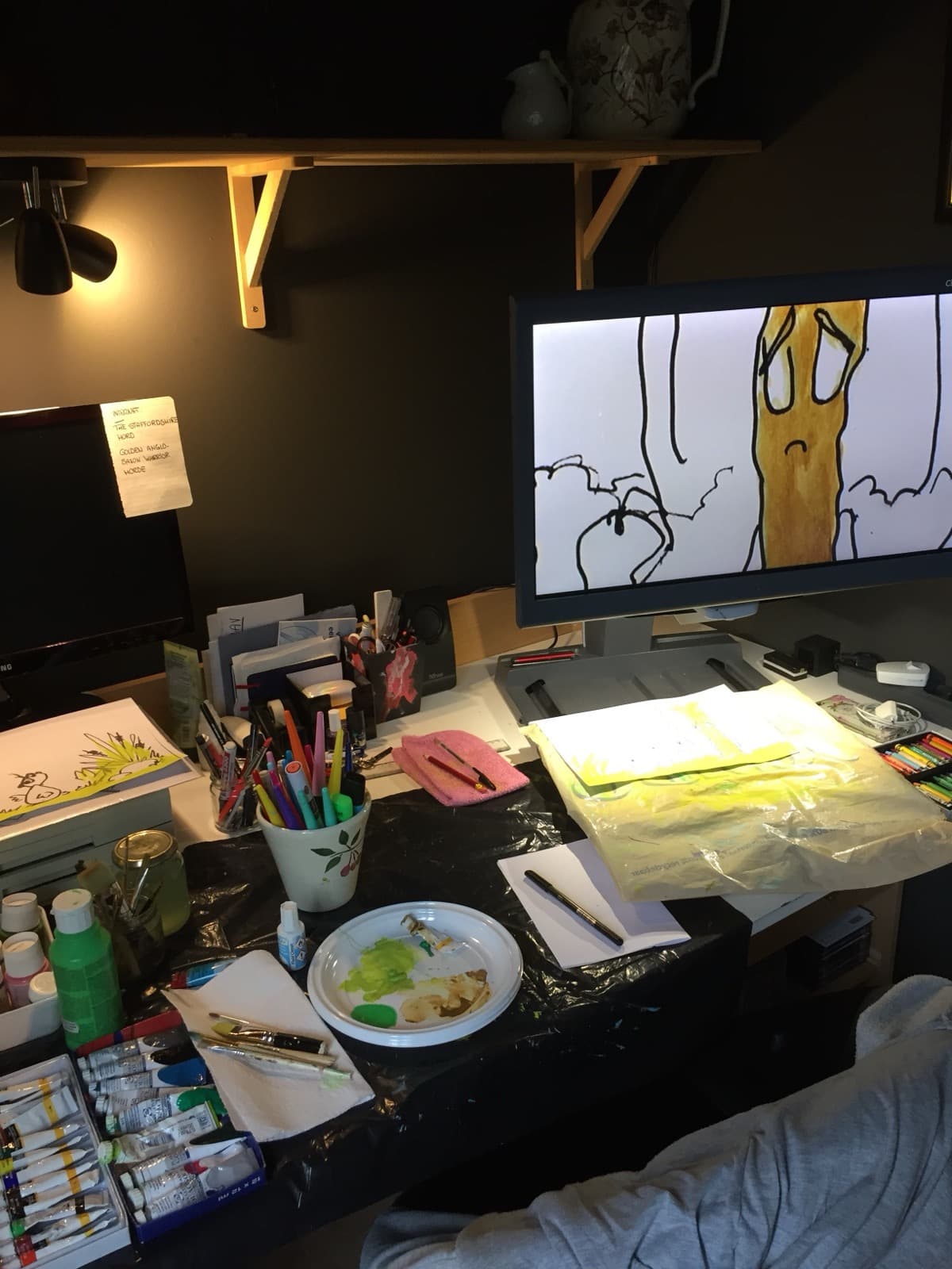 Het atelier van Marjo van den Broek